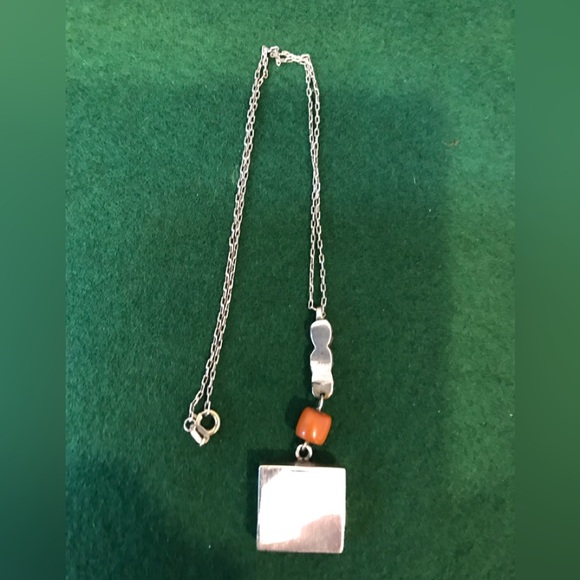 Icon-type pendant set in silver - Picture 3 of 8